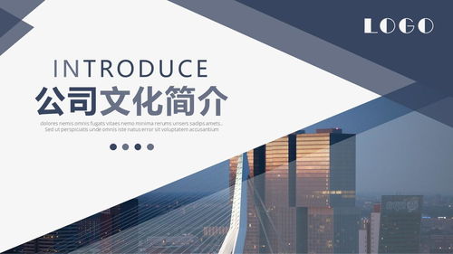 商務畫冊風公司簡介產品宣傳ppt模板